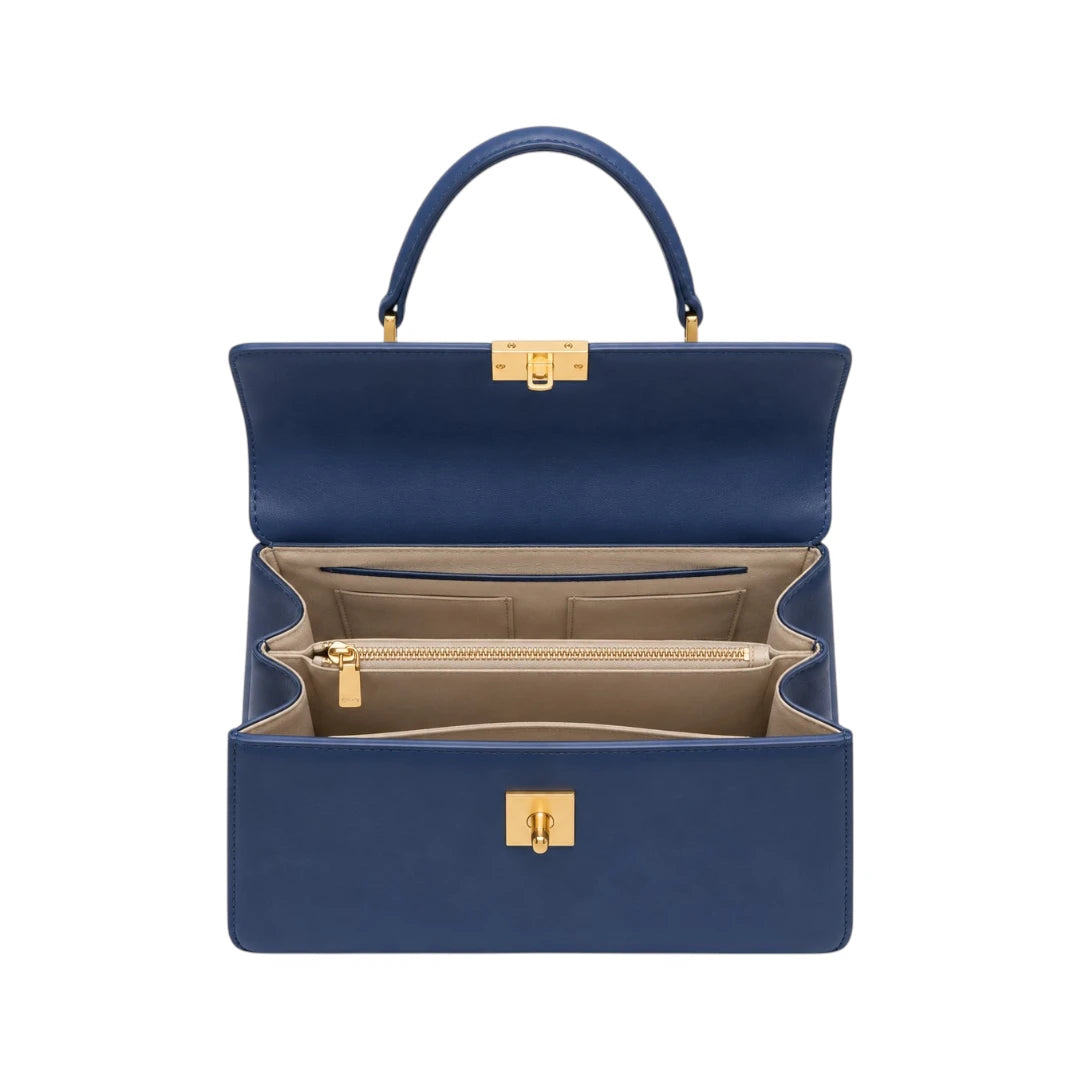 Bayline Women’s Blue Classic Flap Satchel Handbag