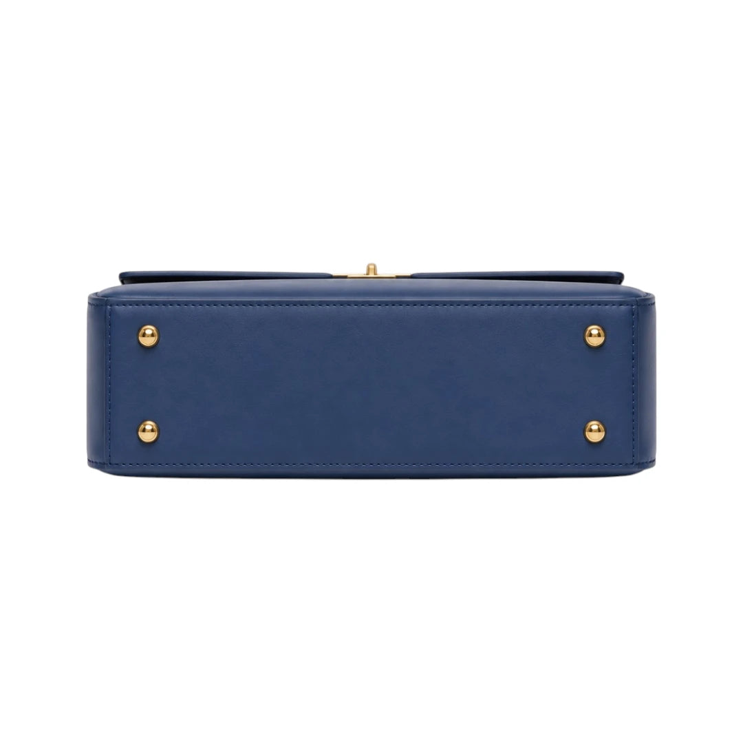 Bayline Women’s Blue Classic Flap Satchel Handbag