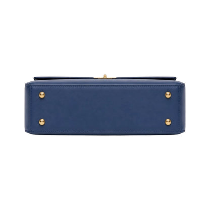 Bayline Women’s Blue Classic Flap Satchel Handbag