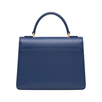 Bayline Women’s Blue Classic Flap Satchel Handbag
