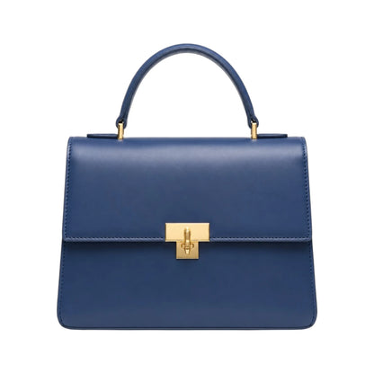 Bayline Women’s Blue Classic Flap Satchel Handbag