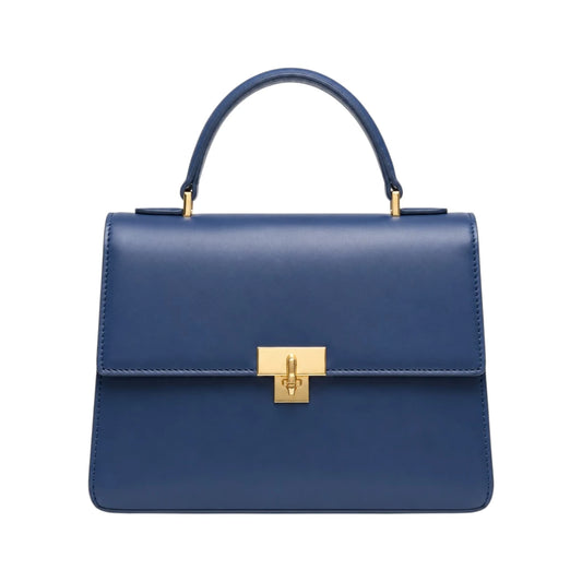Bayline Women’s Blue Classic Flap Satchel Handbag