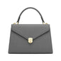 Bayline Women’s Gray Envelope Flap Faux Leather Satchel Handbag