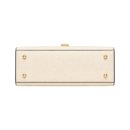 Bayline Women’s Ivory Envelope-Flap Structured Satchel Handbag